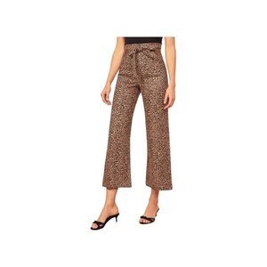 Reformation Petites Linen Leopard Print Jackie Pant Size 2P